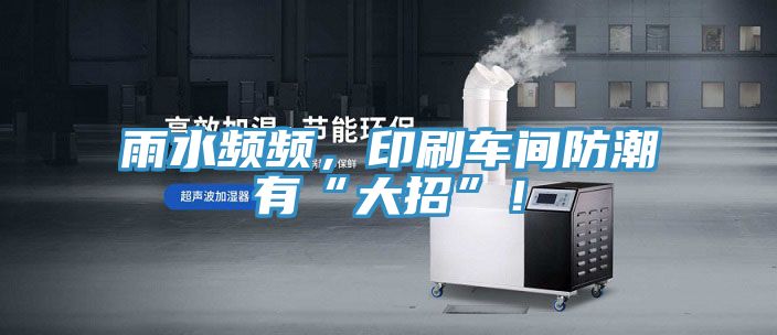 雨水頻頻，印刷車間防潮有“大招”！