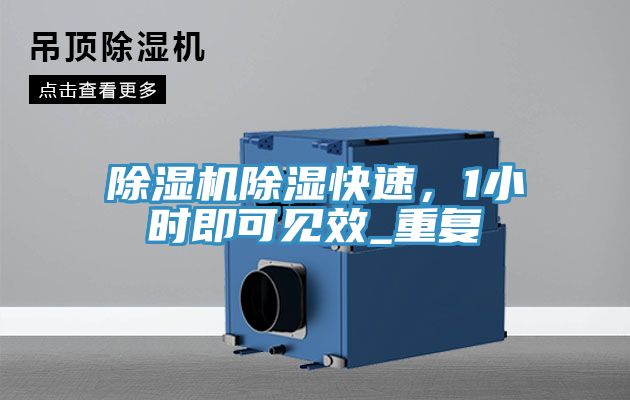 除濕機除濕快速，1小時即可見效_重復(fù)