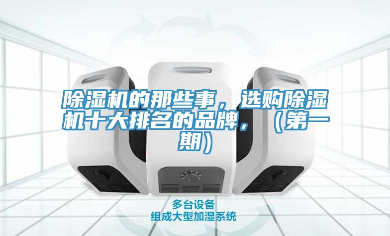 除濕機(jī)的那些事，選購(gòu)除濕機(jī)十大排名的品牌，（第一期）